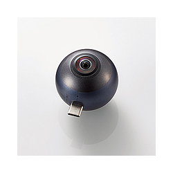 スマートフォン直挿し360度カメラ OCAM-VRU01BK